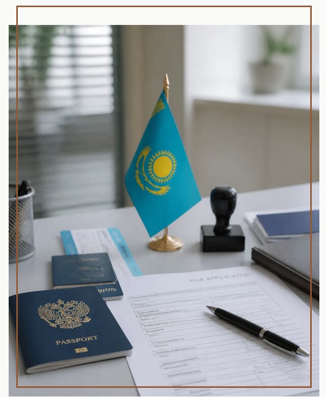 Оформление визы в Казахстан для поездки и работы в Спасске-Дальнем