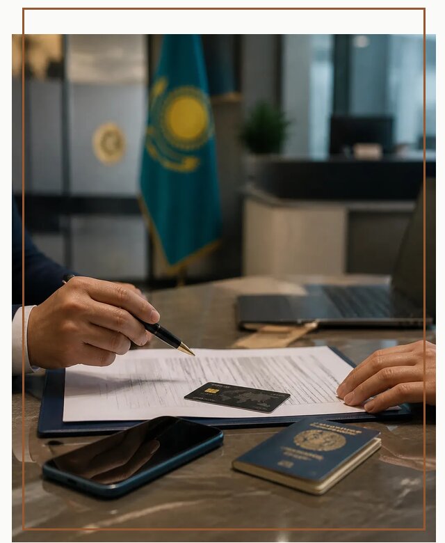 Открытие счета и банковской карты в Казахстане в Спасске-Дальнем